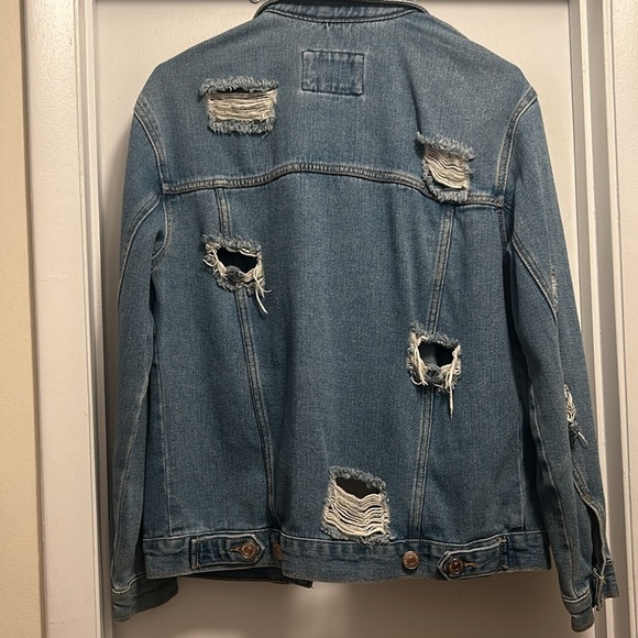 Distressed denim jacket - Picture 4 of 4